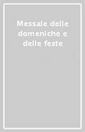 Messale delle domeniche e delle feste