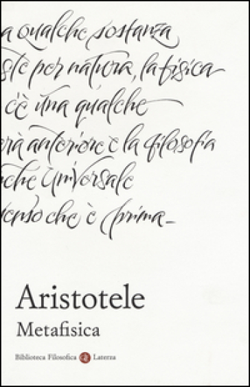 Metafisica. Testo greco a fronte - Aristotele