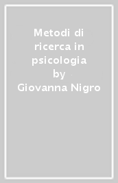 Metodi di ricerca in psicologia