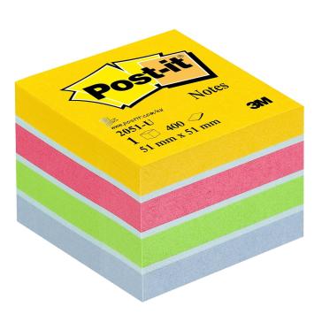 Mini Cubo di foglietti Post-it  colori ULTRA