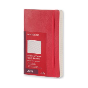 Moleskine 12M Daily Large Scarlet Red Soft Cover