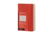 Moleskine 12M Daily Pocket Coral Orange Hard Cover