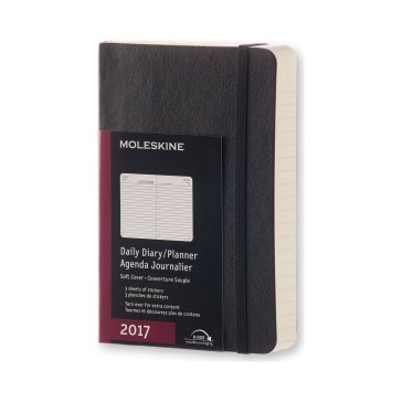 Moleskine 12M Planner Daily Pocket Black Soft Cover