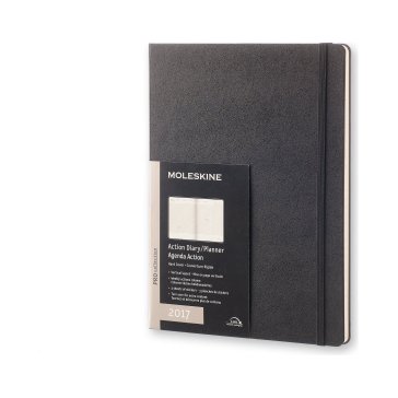 Moleskine 12M Professional Planner Action Weekly Vertical Xlarge Hard Cover