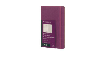 Moleskine 12M Weekly Notebook Large Grape Violet Hard Cover