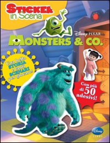 Monsters Inc. Sticker in scena. Con adesivi