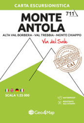 Monte Antola. Alta Val Borbera, Val Trebbia, Monte Chiappo. Carta escursionistica 1:25.000