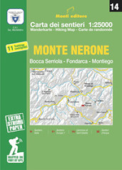 Monte Nerone. Apecchio, Mercatello sul Metauro, Piobbico, Pianello 1:25.000