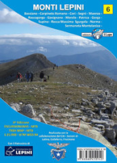 Monti Lepini. 6 MTB con carta escursionistica