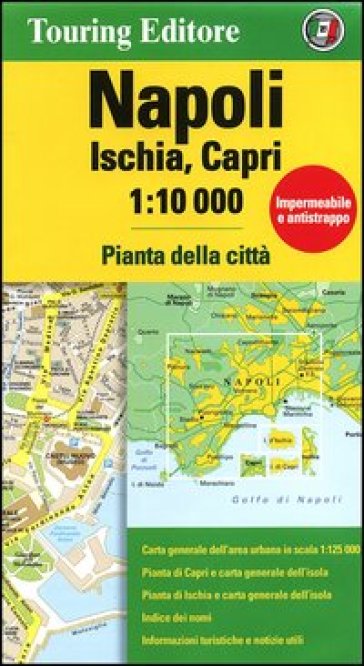 Napoli, Ischia, Capri 1:10.000. Pianta della città