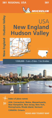 New England, Hudson Valley 1:500.000