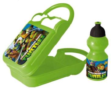 Ninja Turtles - Set Portamerenda + Borraccia Sport