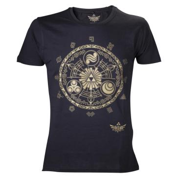 Nintendo - Legend Of Zelda Golden Map (T-Shirt Uomo L)