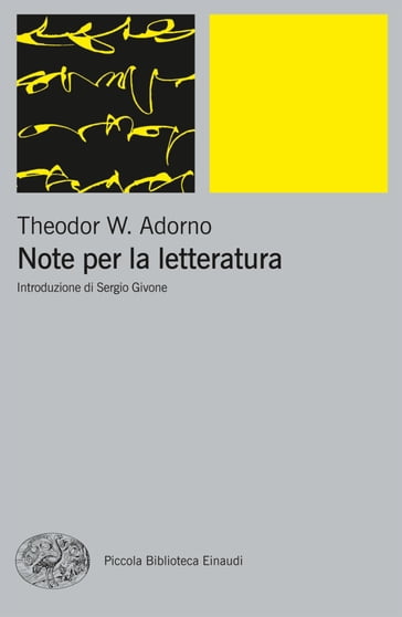 Note per la letteratura - Theodor W. Adorno