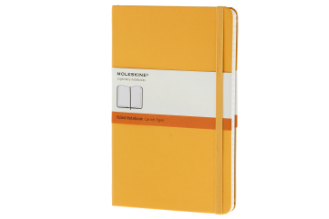 Notebook Large Ruled Orange Yellow Hard