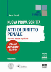 Nuova prova scritta. Atti di diritto penale. Oltre 40 tracce esplicate. Esame Avvocato 2023/24. Con Video