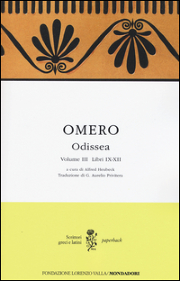 Odissea. Testo greco a fronte. Vol. 3: Libri IX-XII - Omero