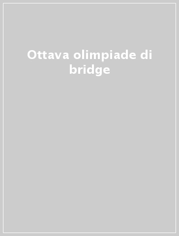 Ottava olimpiade di bridge