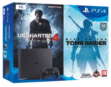 PS4 Slim 1TB + Unch4 + Tomb Raider