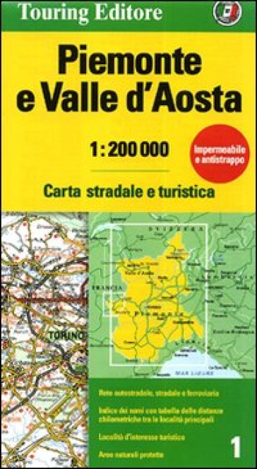 Piemonte e Valle d'Aosta 1:200.000