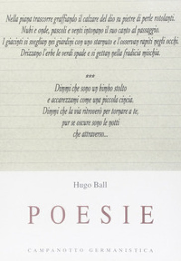 Poesie - Hugo Ball