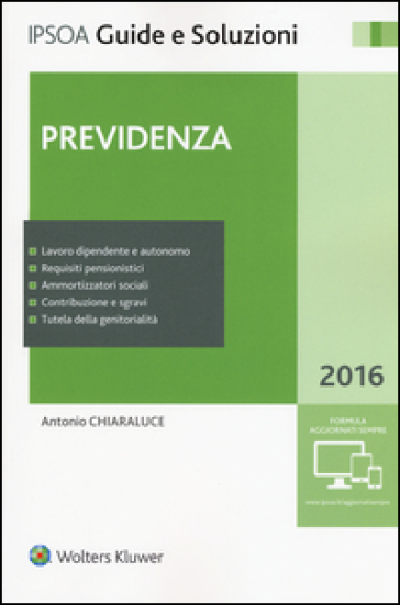 Previdenza. Con aggiornamento online - Antonio Chiaraluce