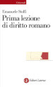 Prima lezione di diritto romano