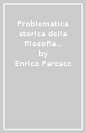 Problematica storica della filosofia del diritto