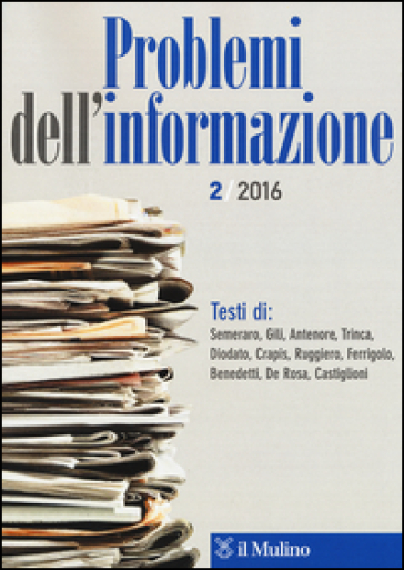Problemi dell'informazione (2016). 2.