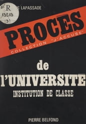 Procès de l université