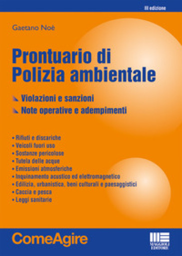 Prontuario di polizia ambientale - Gaetano Noè