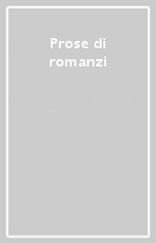 Prose di romanzi