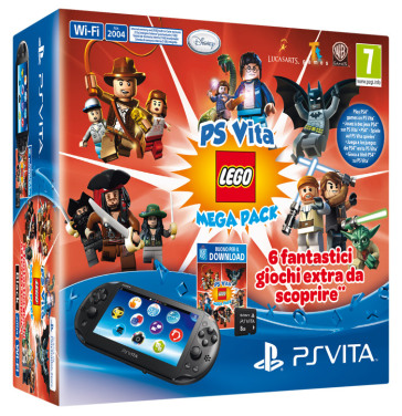 Ps Vita 2000+M.Card 8GB+LEGO Mega Pack