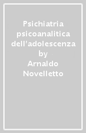 Psichiatria psicoanalitica dell