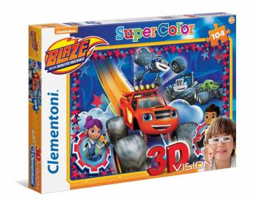 Puzzle 104 3D Blaze And The Monster Machines