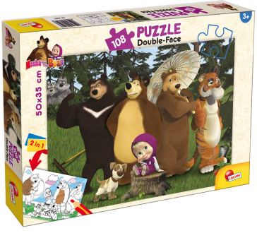 Puzzle Double Face Masha e Orso 108pz