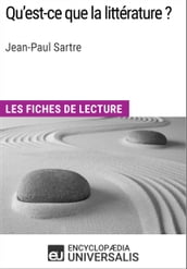 Qu est-ce que la littérature? de Jean-Paul Sartre