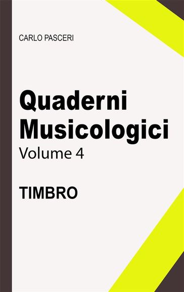 Quaderni Musicologici - Timbro - Carlo Pasceri