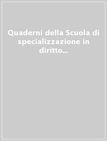 Quaderni della Scuola di specializzazione in diritto ecclesiastico e canonico (5). Seminari di studio