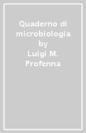 Quaderno di microbiologia