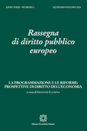 Rassegna di diritto pubblico europeo (2024). Vol. 1