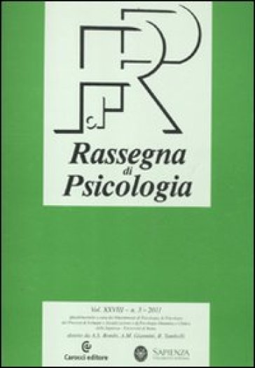Rassegna di psicologia (2011). 3.