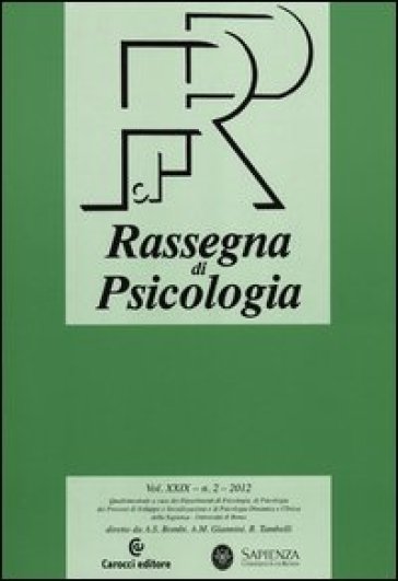Rassegna di psicologia (2012). 2.