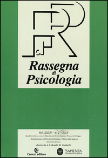 Rassegna di psicologia (2015). 2.