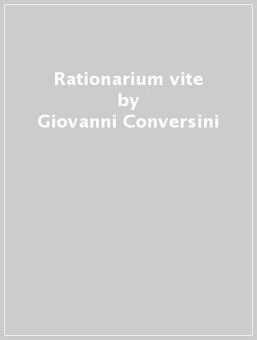 Rationarium vite - Giovanni Conversini