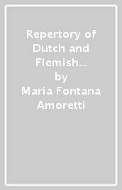 Repertory of Dutch and Flemish Paintings in Italian Public Collections. 1.Liguria