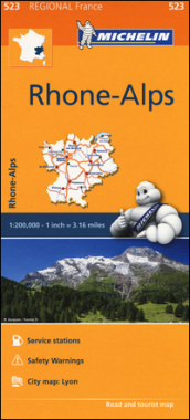Rhone, Alpes-Rhone, Alps 1:200.000