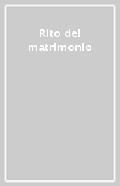 Rito del matrimonio