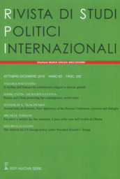 Rivista di studi politici internazionali (2016). 4.
