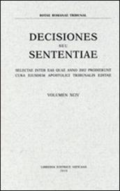 Rotae Romanae decisiones seu sententiae. Decisiones seu sententiae. Selectae inter eas quae anno 2002 prodierunt cura eiusdem Apostolici tribunalis editae. 94.